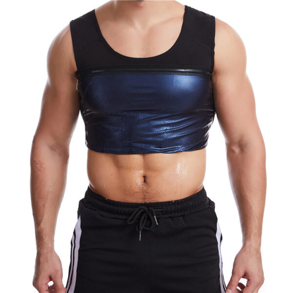 Men's sports body corset undershirt Europe and the United States sauna sweat fitness shapewear sweating abdominal clothing - Image 3