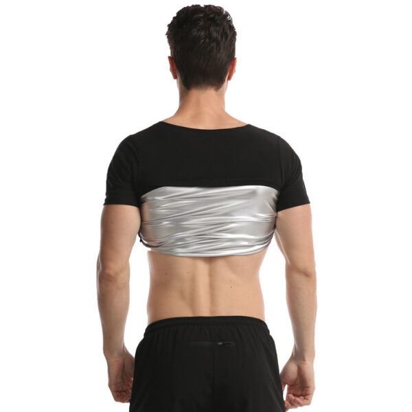 Stylish and Comfortable Men's Short-Sleeved Sweat Corset - Image 3