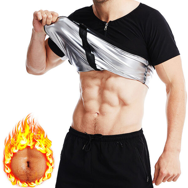 Stylish and Comfortable Men's Short-Sleeved Sweat Corset