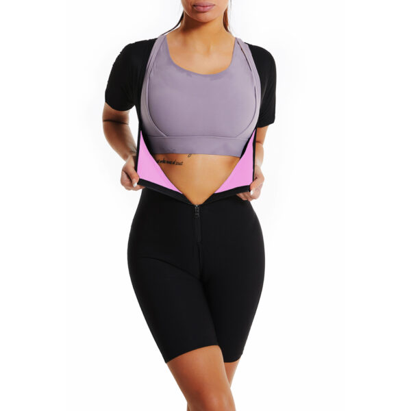 Women's running fitness sweat suit shaping body corset Europe and the United States sports one-piece shapewear - Image 3