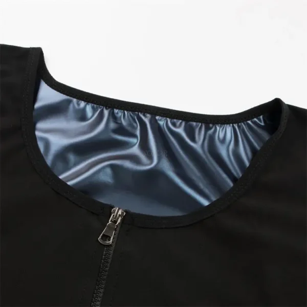 Men's Slimming Tighten Abdomen Corset Coating Sauna Suit Sports Waist Trainer Rapid Sweat Vest For Fitness Yoga Shapewear - Image 2