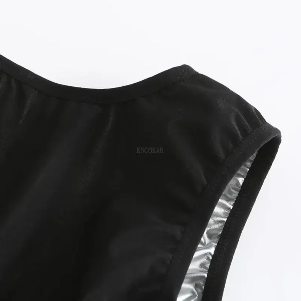 Men's Slimming Tighten Abdomen Corset Coating Sauna Suit Sports Waist Trainer Rapid Sweat Vest For Fitness Yoga Shapewear - Image 5