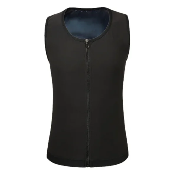 Men's Slimming Tighten Abdomen Corset Coating Sauna Suit Sports Waist Trainer Rapid Sweat Vest For Fitness Yoga Shapewear - Image 6